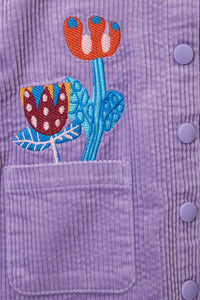 Gorman - Bouquet Cord Kids Pini Dress - lilac