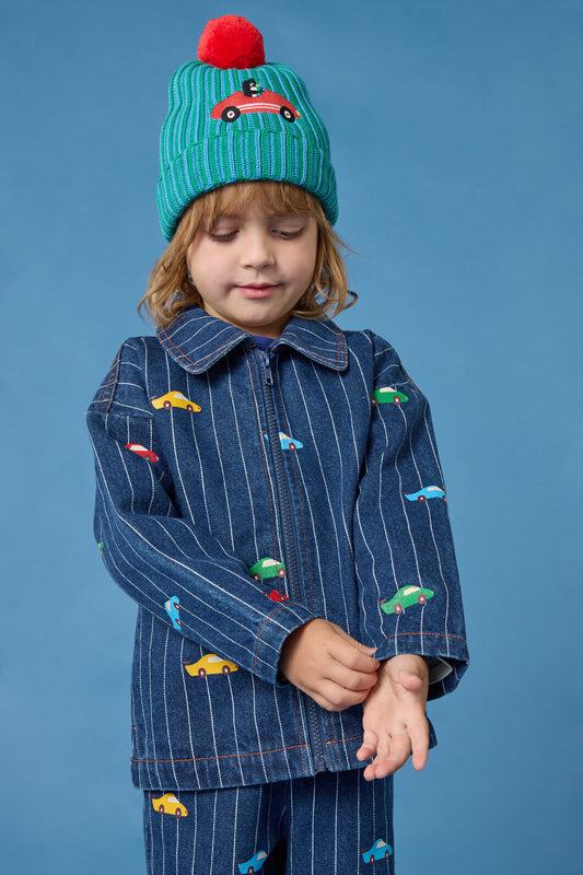 Gorman - Cars Kids Pinstripe Jacket - navy