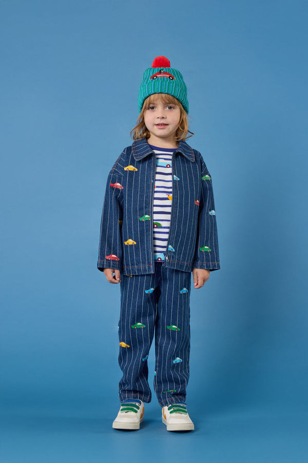Gorman - Cars Kids Pinstripe Jacket - navy