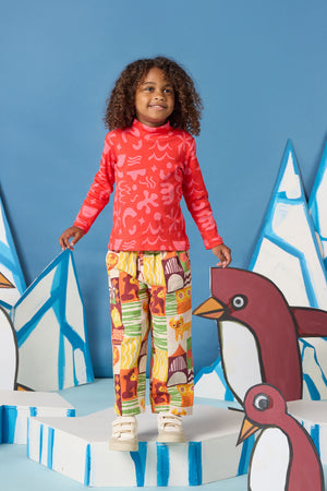 Gorman - Playful Shapes Kids Skivvy Top - red