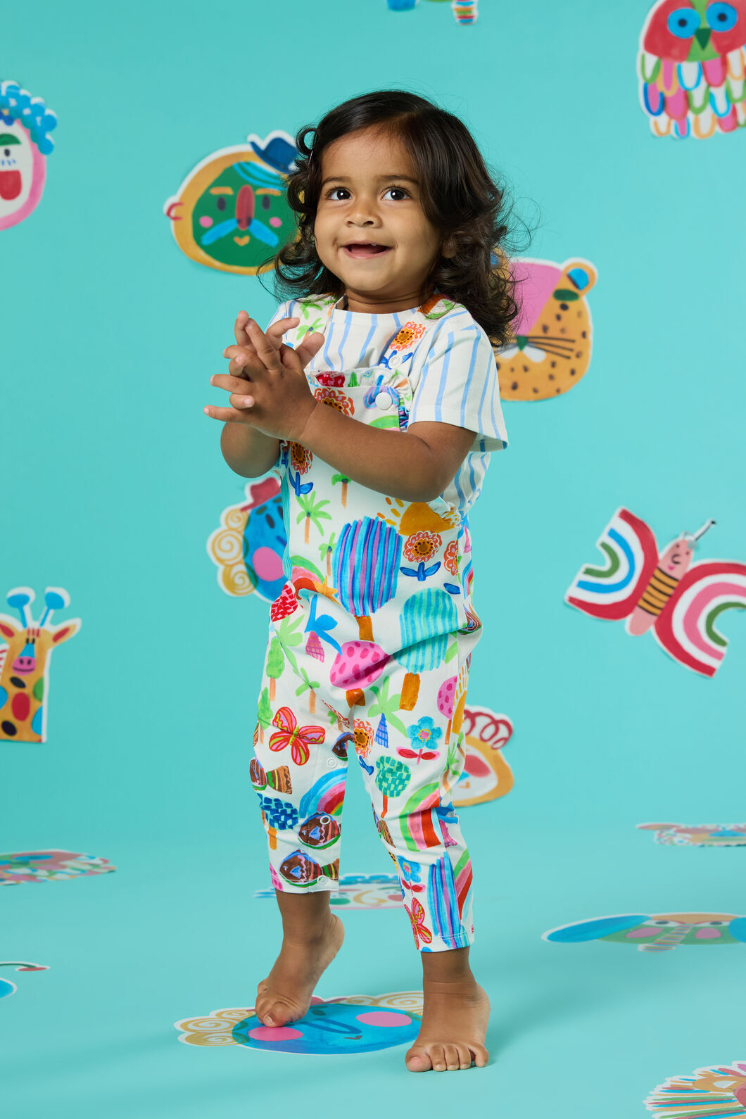 Gorman - Rain Forest Baby Overall - multi