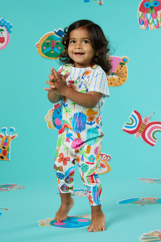 Gorman - Rain Forest Baby Overall - multi