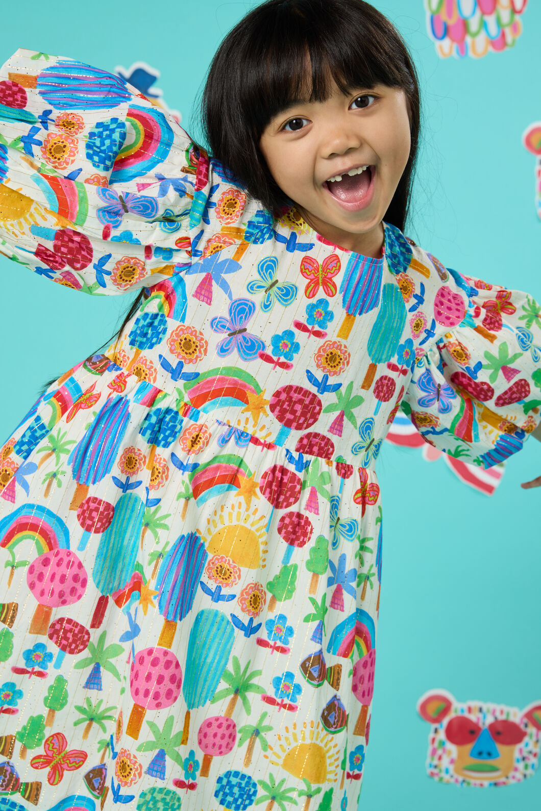 Gorman - Rain Forest Kids Dress - multi