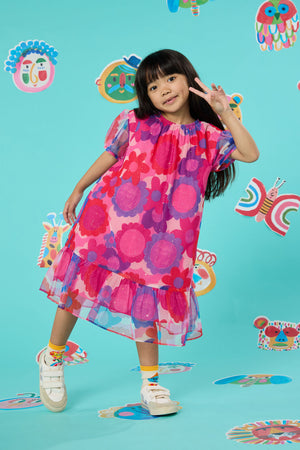 Gorman - Daisy Kids Party Dress - multi