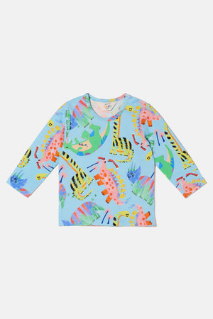Gorman - Dino Land Baby T-Shirt - blue