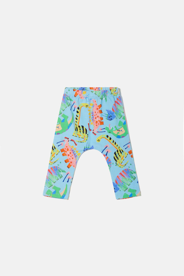 Gorman - Dino Land Baby Legging - blue