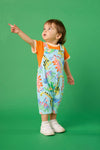 Gorman - Dino Land Baby Overalls - blue