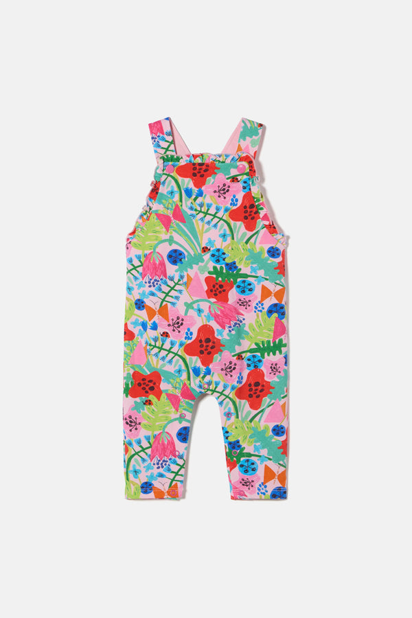 Gorman - Flower Field Baby Overalls - pink