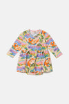 Gorman - Pretty Dino Baby Dress - cream