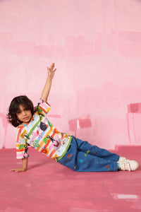 Gorman - Maxi Doodles Kids Pants - denim