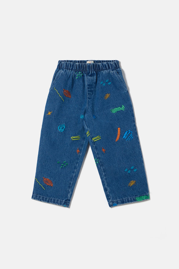 Gorman - Maxi Doodles Kids Pants - denim