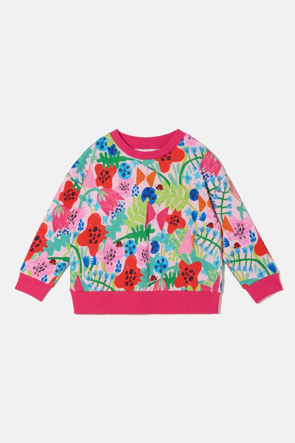 Gorman - Flower Fields Kids Sweater - pink