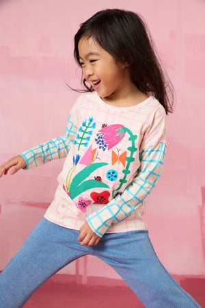 Gorman - Check Flowers Kids T-Shirt - multi