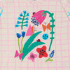 Check Flowers Kids T-Shirt
