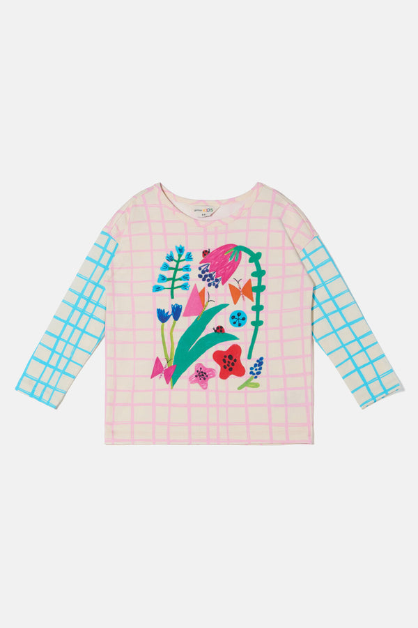 Gorman - Check Flowers Kids T-Shirt - multi