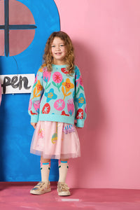 Gorman - Dino Kids Party Skirt - pink