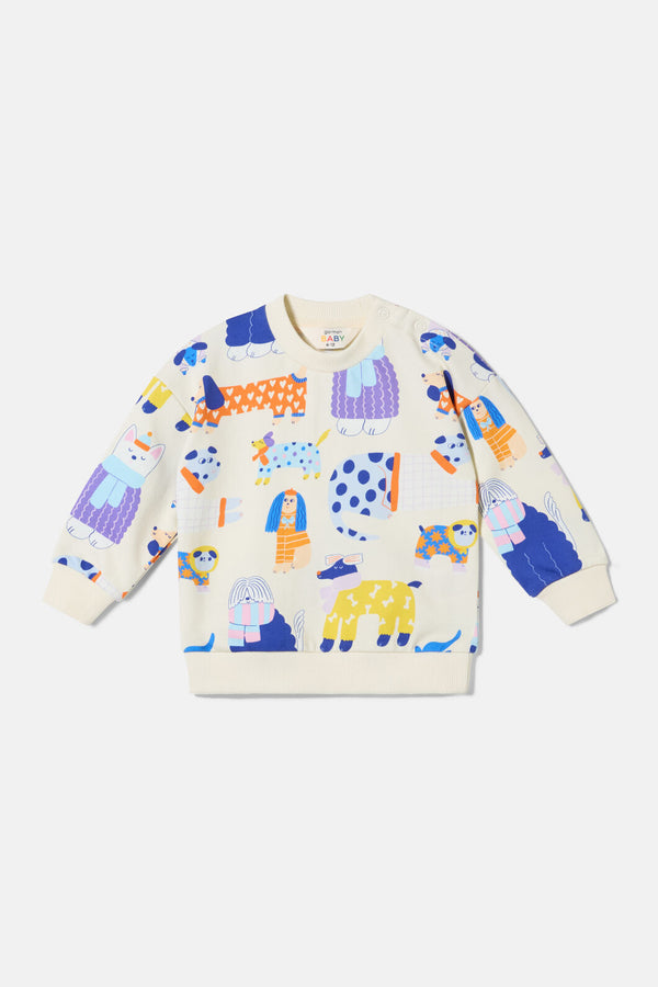 Gorman - Dogs Baby Sweater - multi