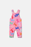 Gorman - Spotty Cats Baby Overalls - pink