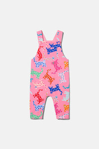 Gorman - Spotty Cats Baby Overalls - pink