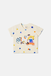 Gorman - Dogs Baby T-Shirt - cream
