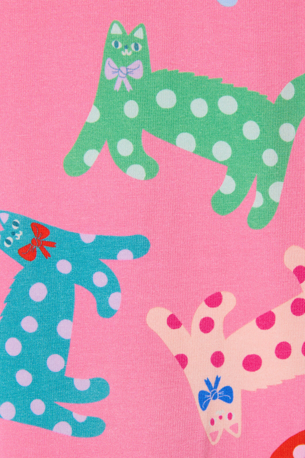 Gorman - Spotty Cats Kids Legging - pink