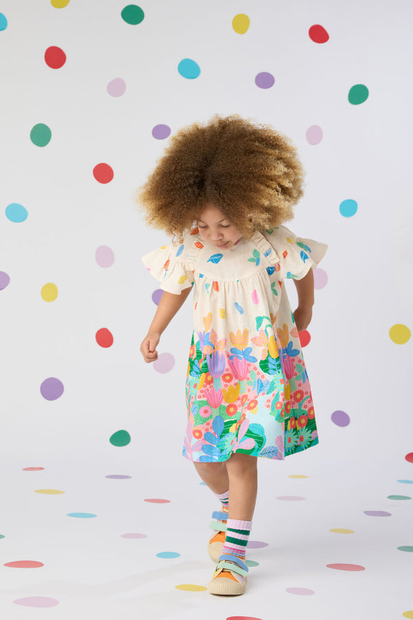 Gorman - Floral Pop Kid Border Dress - multi