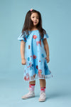 Gorman - Dogs Kids Party Dress - light-blue