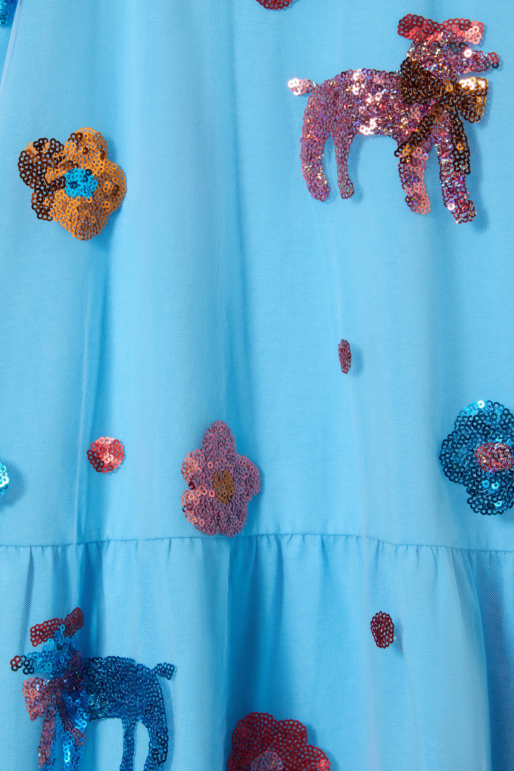 Gorman - Dogs Kids Party Dress - light-blue