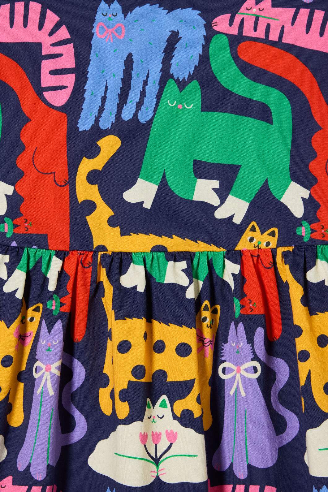 Gorman - Cute Cats Kids Dress - navy