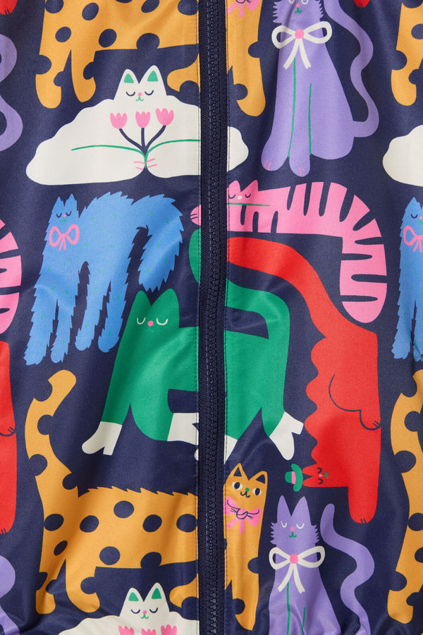 Gorman - Cute Cats Kids Raincoat - navy