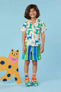 Gorman - Green Stripes Kids Shorts - stripe