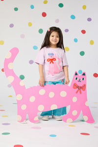 Gorman - Pretty Cat Kids T-Shirt - lilac