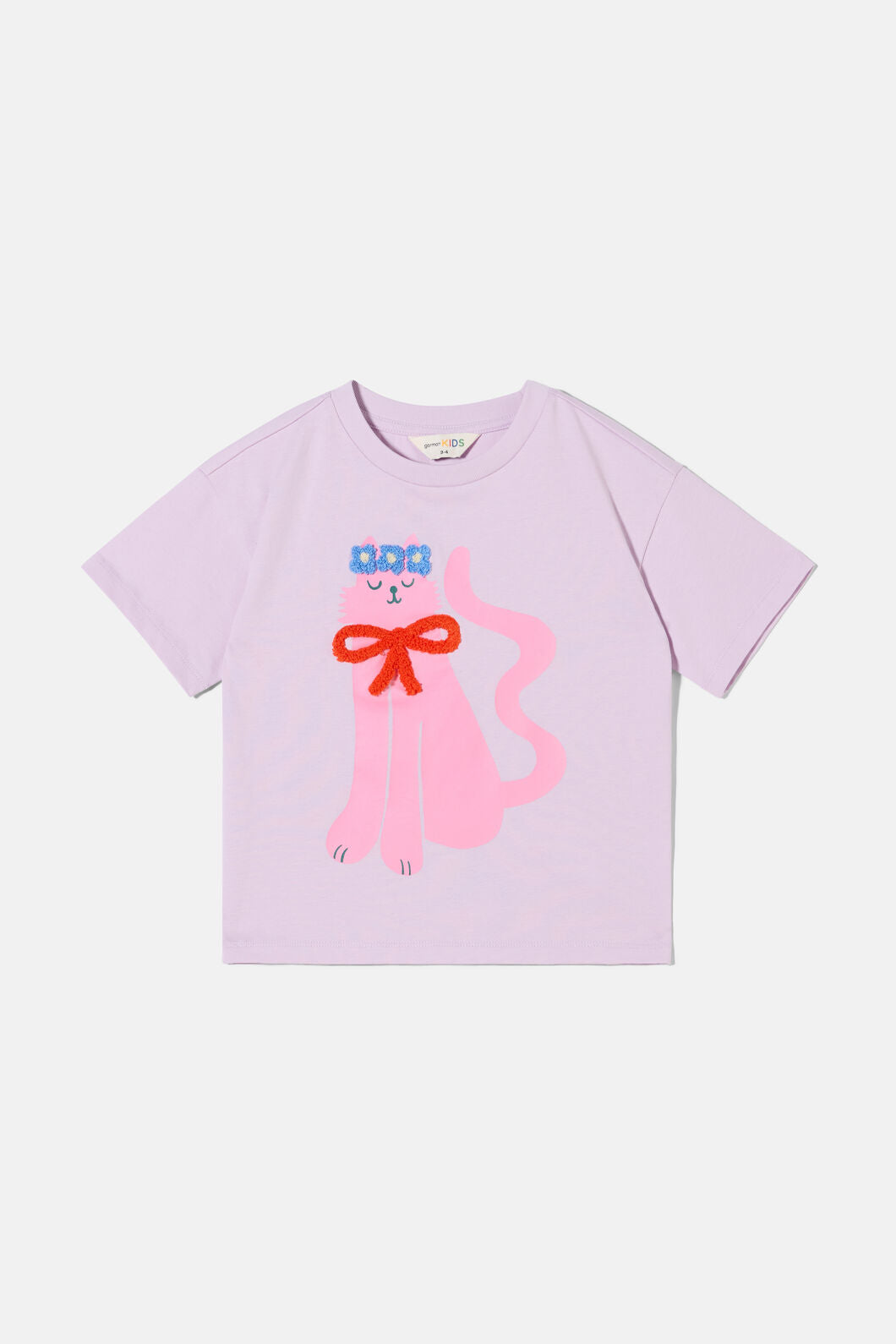 Gorman - Pretty Cat Kids T-Shirt - lilac