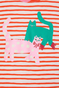Gorman - Stripe Cats Kids T-Shirt - stripe