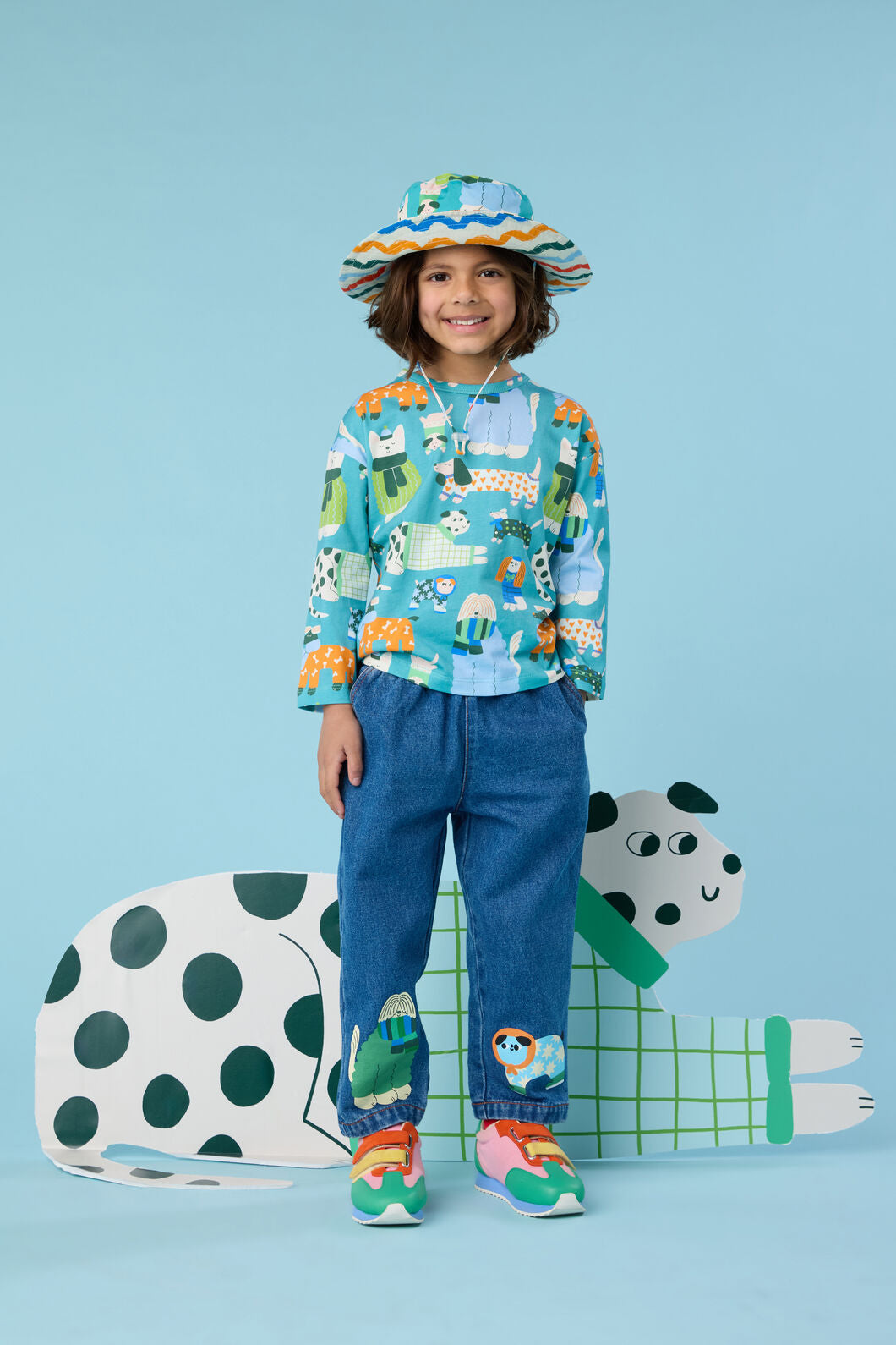 Gorman - Sweater Dogs Kids T-Shirt - teal