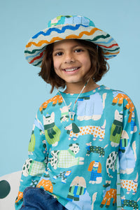 Gorman - Sweater Dogs Kids T-Shirt - teal