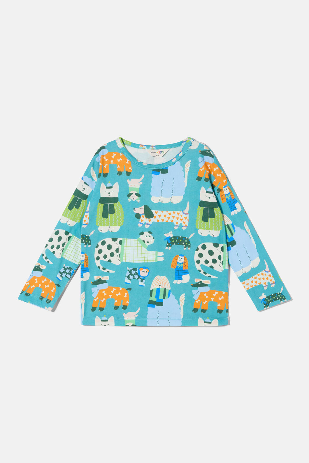 Gorman - Sweater Dogs Kids T-Shirt - teal