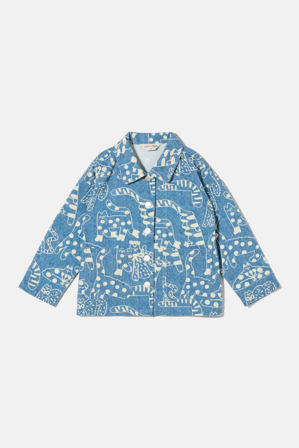 Gorman - Denim Cats Kids Jacket - denim