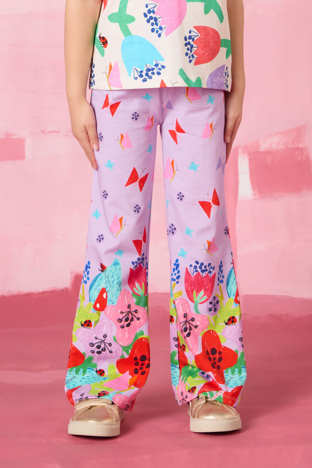 Gorman - Secret Garden Kids Flared Pant - lilac