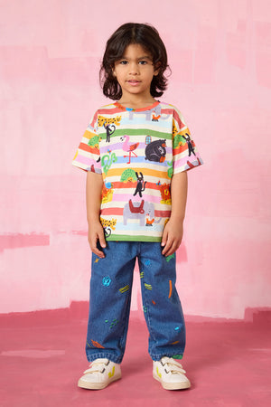 Gorman - Ta-DA Stripe Kids T-Shirt - multi