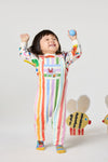 Gorman - Stripy Stripe Baby Overalls - multi