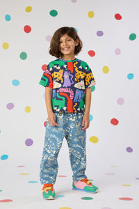 Gorman - Cute Cats Kids T-Shirt - navy