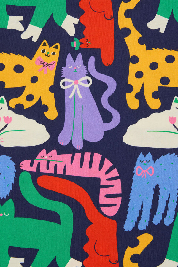 Gorman - Cute Cats Kids T-Shirt - navy