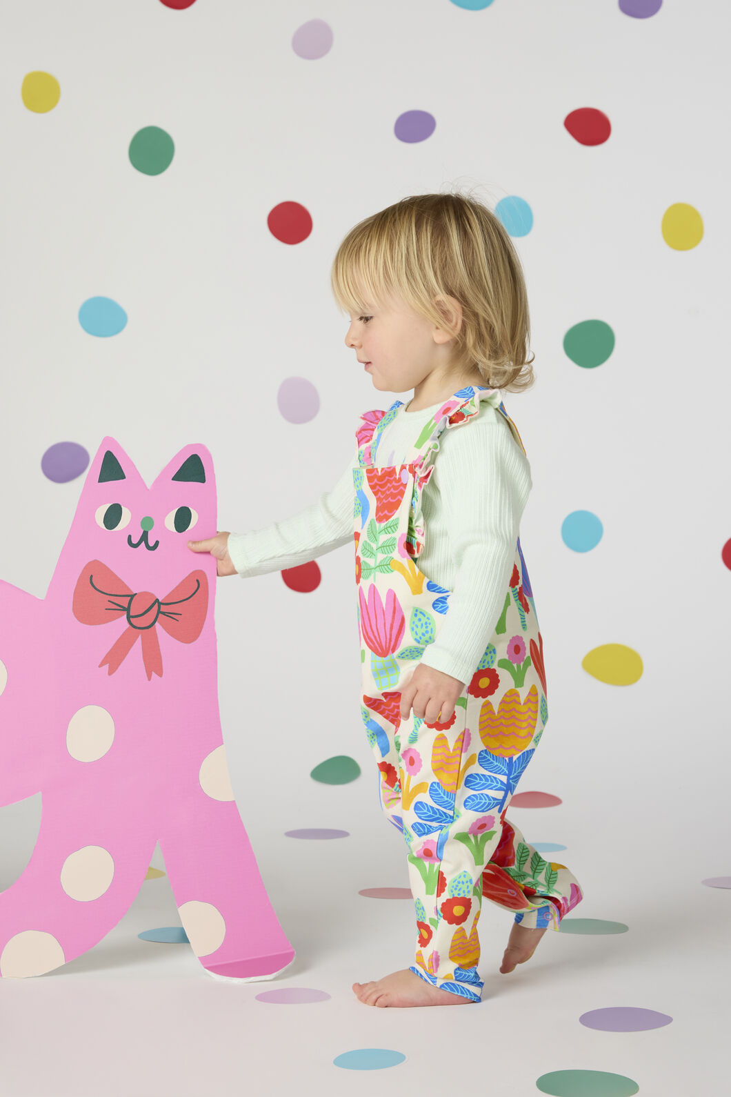 Gorman - Tulips Baby Overalls - multi