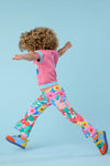 Gorman - Floral Pop Kids Legging - pink