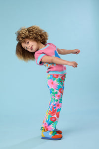 Gorman - Floral Pop Kids Legging - pink