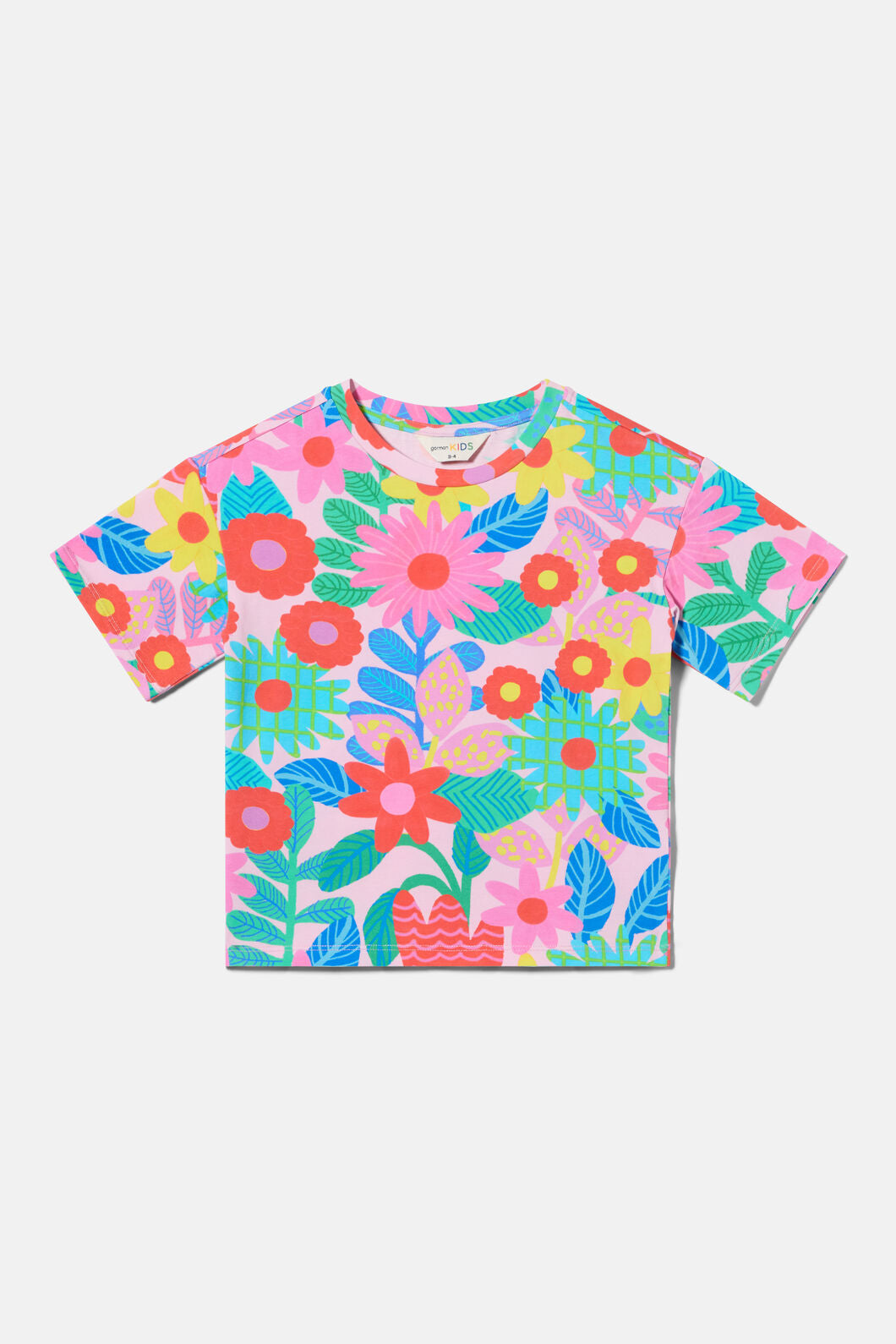Gorman - Floral Pop Floral Kids T-Shirt - pink