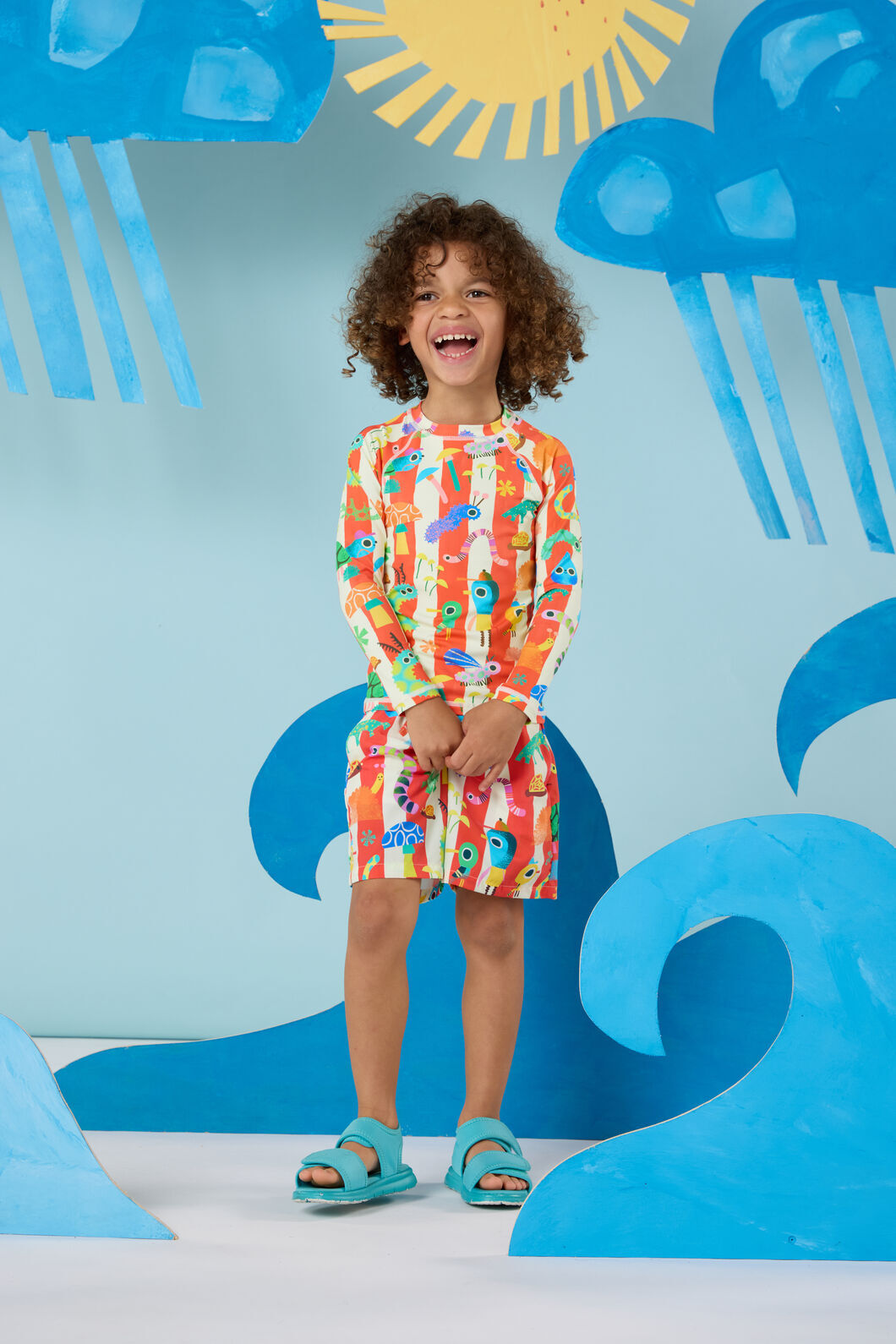 Gorman - Beach Buggies Kids Swim Top - multi