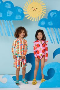 Gorman - Beach Buggies Kids Swim Top - multi