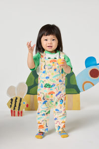 Gorman - Garden Pals Baby Overalls - cream